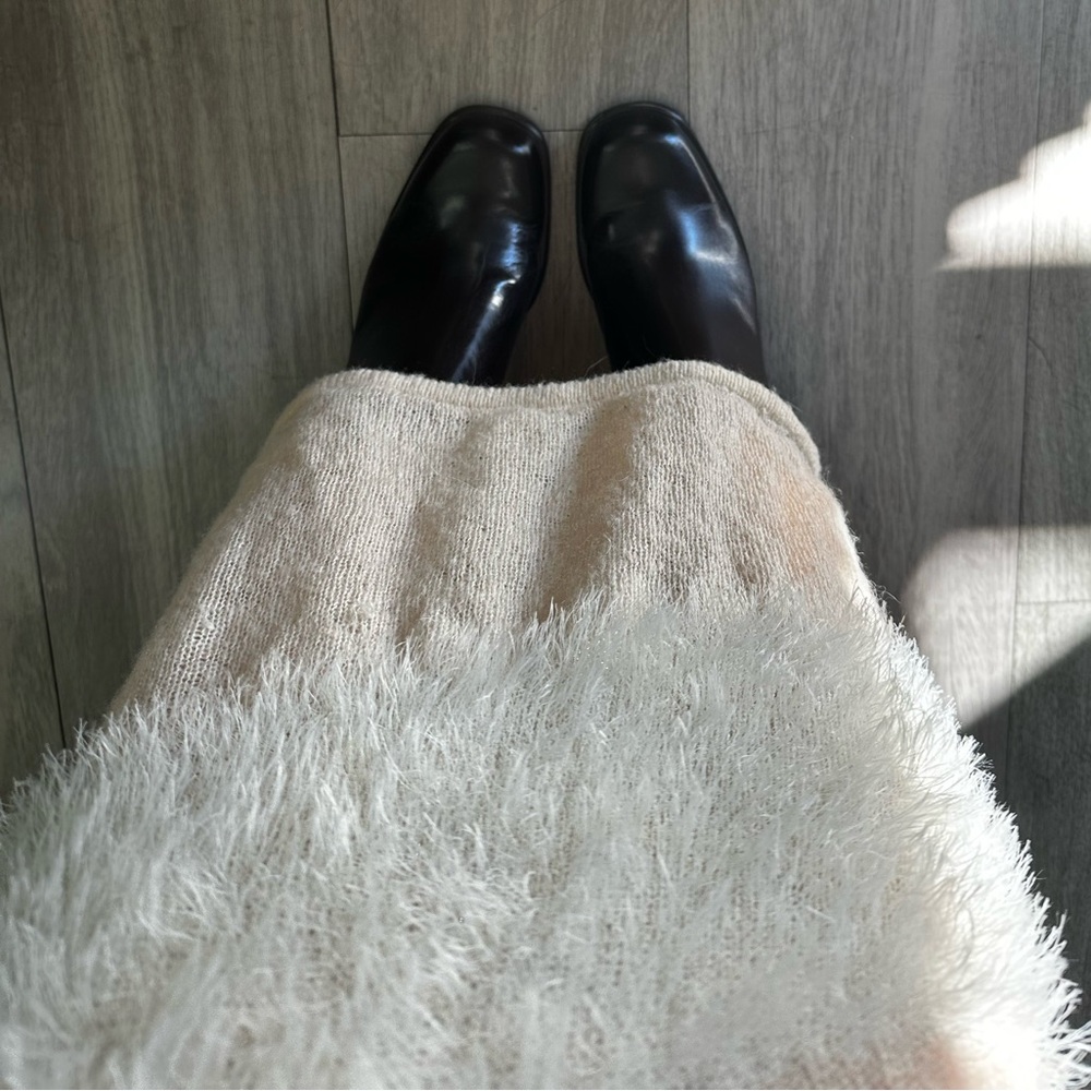 Manière De Voir Off Shoulder Knitted Coquette Maxi Holiday Dress - Picture 9 of 9